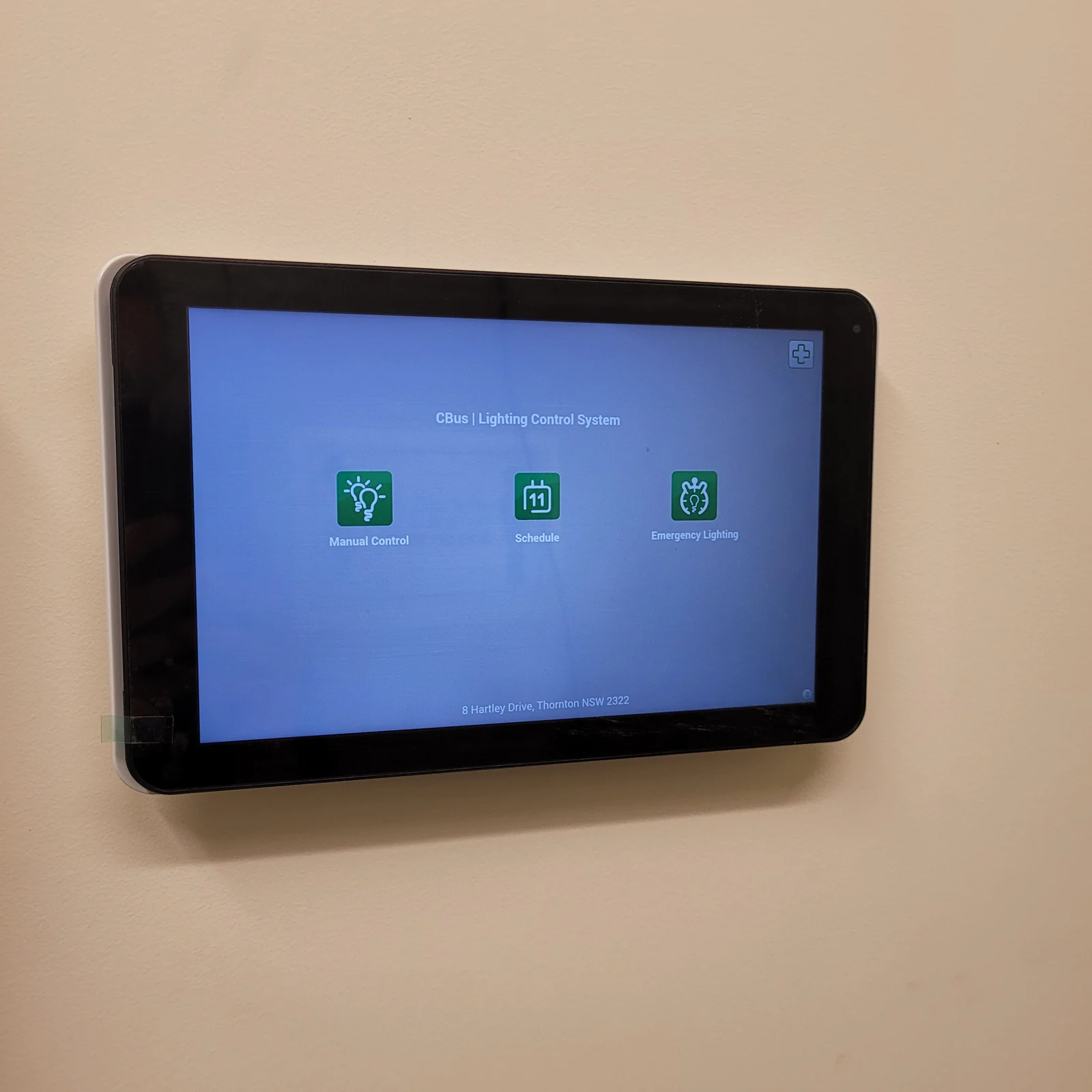 Wall-mounted home control screen