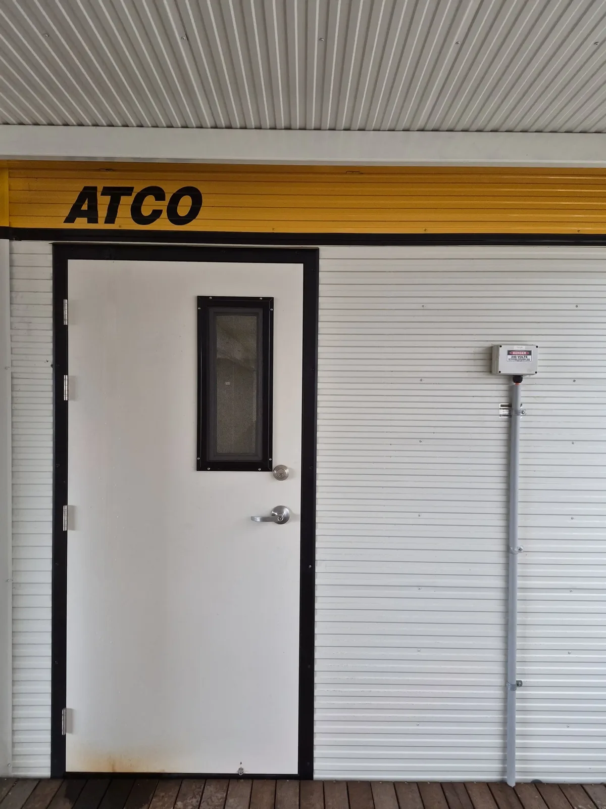 Entrance to one of the new amenities buildings