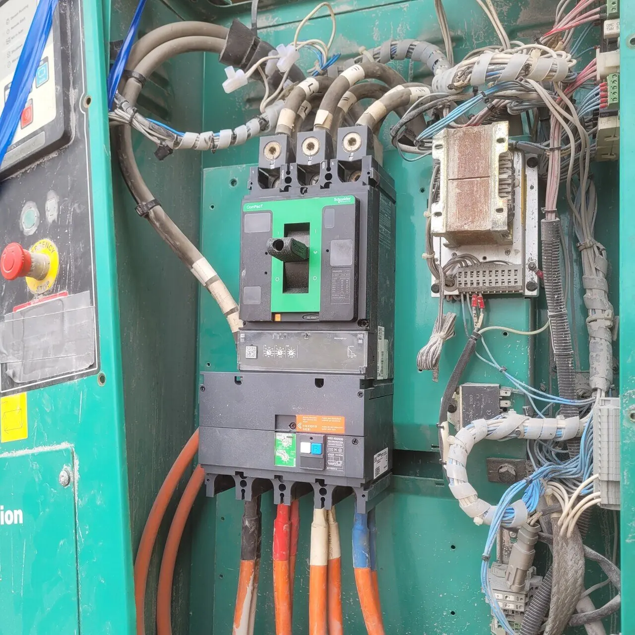 New MCCB installed in the genset