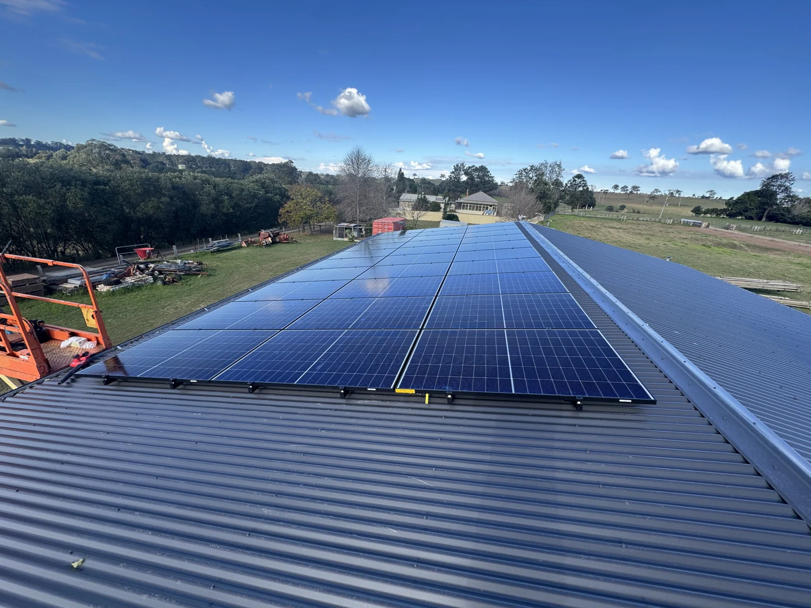 Rooftop solar installation